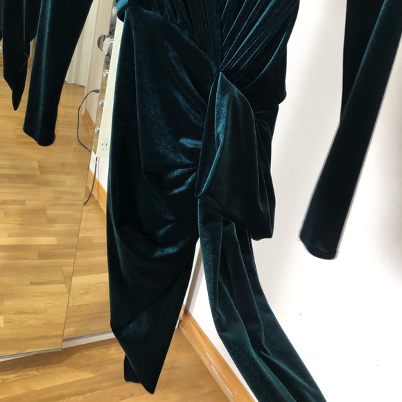 SOLD Alexandre vauthier green velvet mini dress - Picture 5 of 7